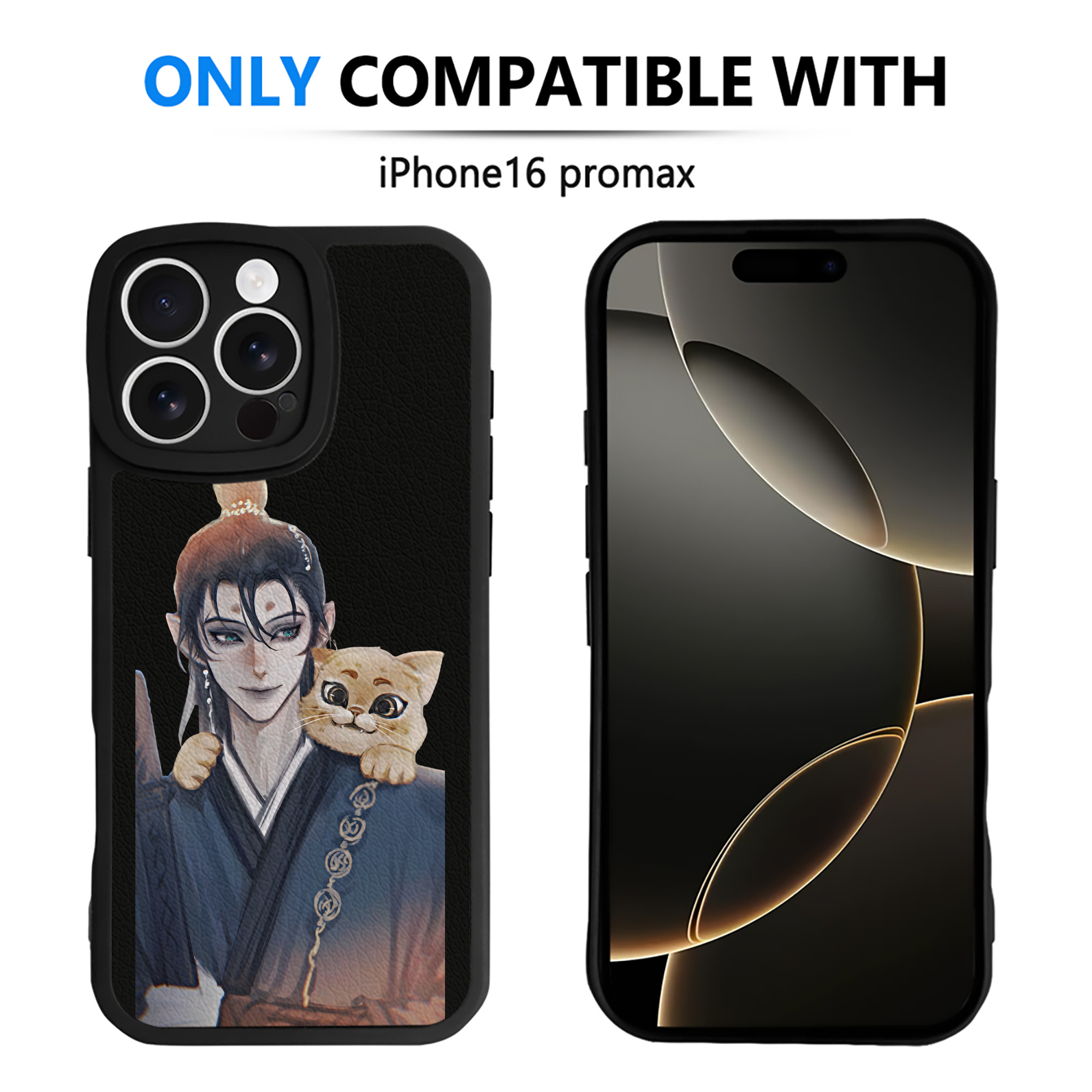 （画像用） Ne Zha 2 ナタ 魔童の大暴れ 【iPhone 16シリーズ対応】シリコンスマホケース（レザー調） 材質：シリコン